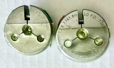 GSG M7.7 X 7.747 8V1 METRIC THREAD RING GAGE GO NO GO P.D.'S = 7.239 & 7.080 mm picture