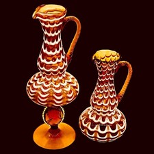 Empoli Lavorazione Stelvia Pulled Wave Pitchers (2) w and woCameo - 15