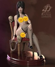 1:6 Elvira Mistress of the Dark Fan Art NSFW UNPAINTED Resin Garage Kit picture