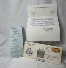 90% Silver US Frigate Constellation Coin First Day Cover Issue W/ Papers picture