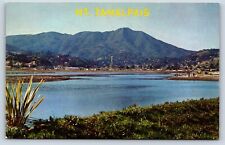 Postcard CA Marin County Mount Tamalpais Lagoon Fire Lookout Camping Old Cars G6 picture