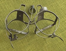 Vintage SCHWINN SPRINT Double Handlebar Mount WATER BOTTLE CAGE Patina PARAMOUNT picture