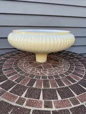Vintage 14” Swirl Opal Torchiere Lamp Shade .Original Thick Glass picture