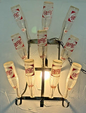 Vintage Pepsi-Cola Pepsi 10 Bottle wall Swag Light Original Bottles picture