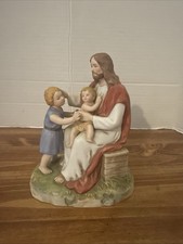 1996 Home Interiors Homco-Jesus Loves the Little Children Figurine #8827 picture