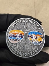 FBI Los Angeles Baker to Vegas Department of Justice DOJ Challenge Coin Nice  picture