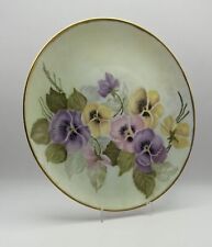 Hutschenreuther Selb  Hand-Painted, Artist Signed Floral Plate with Gold Rim picture