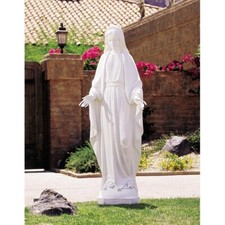 Our Lady Of Grace Statue, White 58'' H, Large Our Lady of Grace Church Statues picture