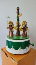Vintage Hummel Werk Dan’s Kids Vintage Wood Music Box Fur Elise Spring May Pole picture