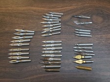 Vintage Box Lot NIBS Howard Hunt, Esterbrook, fountain Pen antique metal Mixed picture