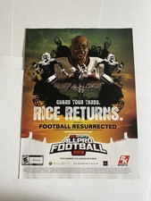 All Pro Football 2K8 Xbox 360 PS3 2K Sports Print Ad Poster picture