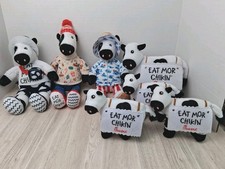 Chick-fil-A Cows Plush Mascot Eat Mor Chikin Cow Lot Of 7 Stuffed Toys picture