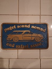 car club plaque vintage picture
