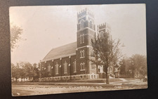 RPPC Flandreau South Dakota  Catholic Church Real Photo Postcard c1910 picture
