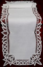 Battenburg Lace Table Runner 16x70