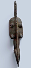 Appraised Vintage African Bamileke Crocodile Bird  Helmet Mask picture