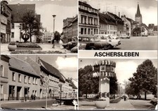 Aschersleben Germany City Views Including Market Stamp Real Photo RPPC Postcard picture