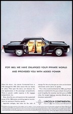 1963 Lincoln Continental 7x10 Vintage Advertisement Print Art Car Ad J69 picture