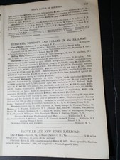 Original 1886 train report HERKIMER NEWPORT & POLAND RAILWAY New York railroad picture