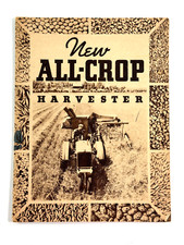 vtg 1936 Allis Chalmers All-Crop Harvester farm threshing catalog NICE picture