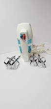 Vintage Handy Hannah Electric Hand Mixer White Model # D1HM-2 Tested Rare G6 picture