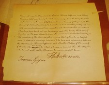 1771 Thomas Jefferson’s marriage bond marriage to Martha Wayles Skelton picture