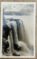 VTG Niagara Falls Horseshoe Falls RPPC POSTED 1946 White Border Canada View picture