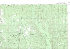 Hinton Quadrangle Alabama-Mississippi 1974 USGS 7.5 Topo Map with Markings picture