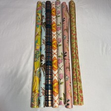 vintage wrapping paper lot 1960’s - 1970’s Era Gift Wrap Flower Power Puppies Ki picture
