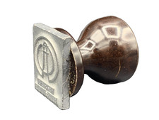 Art Deco Bakelite Handle Personal Company Wax Seal Stamp Signet Rare circa 1930 picture