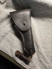 1943 Graton & Knight Co. 45 Cal. U.S. Military Leather Holster VERY NICE picture