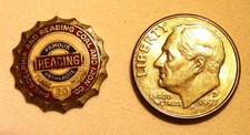 PHILADELPHIA READING COAL IRON CO ANTHRACITE RAILROAD 20 YR STERLING SILVER PIN picture