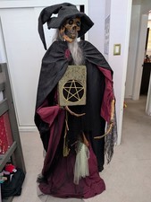 Mario Chiodo Studios 5 FT Macabre Witch 2004 Life Size Halloween Prop Rare picture