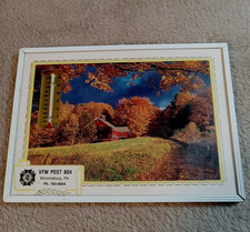 Vintage 1950s VFW Post 804 Bloomsburg PA Framed Ad Thermometer Sign 5x7 picture