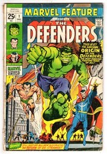 Marvel Feature #1 Good Plus 2.5 First Appearance Of The Defenders 1971 picture
