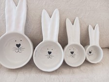 Whimsical Cupboard Bunny Rabbit Measuring Cup Set of 4 By 10 Strawberry Street picture