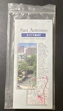 Vintage 1991-1992 Rand McNally City Map of San Antonio Texas Historical picture