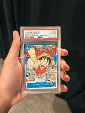 2023 ONE PIECE WEEKLY SHONEN JUMP ISSUE 6-7 #033 MONKEY D LUFFY JP PROMO PSA 10 picture