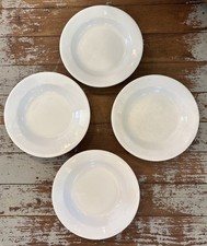 Lot of 4 Antique Alfred MEAKIN White Royal Ironstone China Soup/Salad Bowl 8 3/4 picture