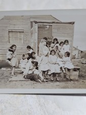 Antique Nome Alaska Photo Native Children School Group Early 1900s Documentary  picture