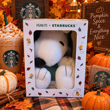 Starbucks x Peanuts Snoopy Fall Plush READY  TO SHIP Collection LIMITED picture