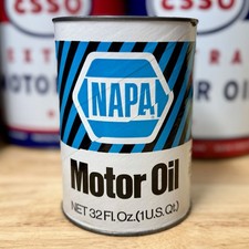Rare Vintage Napa Motor Oil Can Quart Empty picture