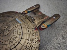 Playmates STAR TREK  1701-D 7th Anniversary Gold Space ship [USED - POOR] picture