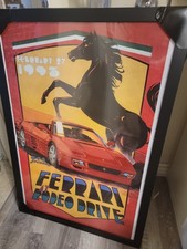 Ferrari Original Poster Artwork 1993 Rodeo Drive Introduction Ferrari 348 Spider picture