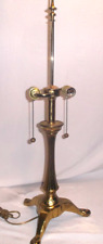 Vintage Ethan Allen Brass Bouillotte Style 2-Light Table Lamp Signed picture