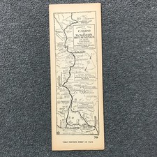 1920s AAA Auto Club Strip Map Campo to Warner's Hot Springs California 79 Julian picture