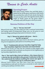 Novena to Blessed Carlo Acutis, New #PC-114 picture