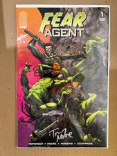 Fear Agent #1 Comic Book 1st 2005 Rick Remender & Tony Moore Autographed Cover picture