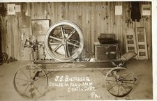 J.S. Balthaser Dealer in Farm Implements Centerport PA RPPC Photo Postcard COPY picture