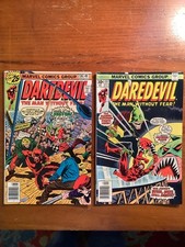 Daredevil #136 #137 Lot (1976 Marvel) Jester Storyline (VG/FN) Mid Grade Vintage picture